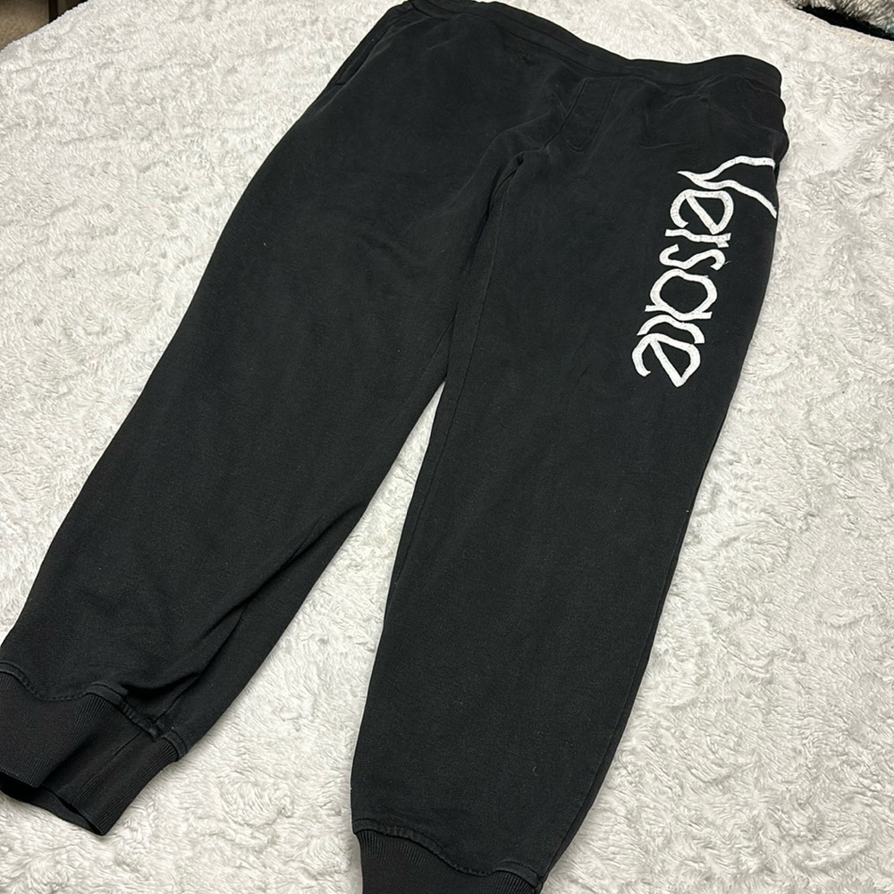 Men’s Versace Sweatpants Joggers Black Authentic with Certilogo